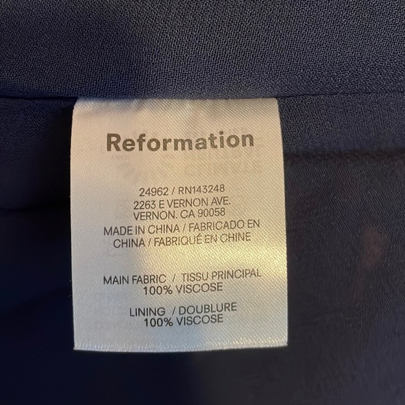 Reformation fulton dress Princess Margaret AUTHENTIC - Picture 13 of 15